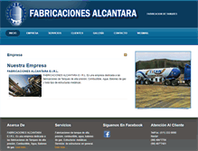 Tablet Screenshot of fabricaciones-alcantara.com